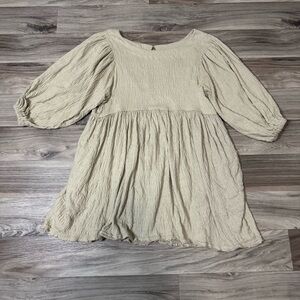 Free People Beach Get Obsessed Babydoll Dress in Swaying Palm Size Extra Small